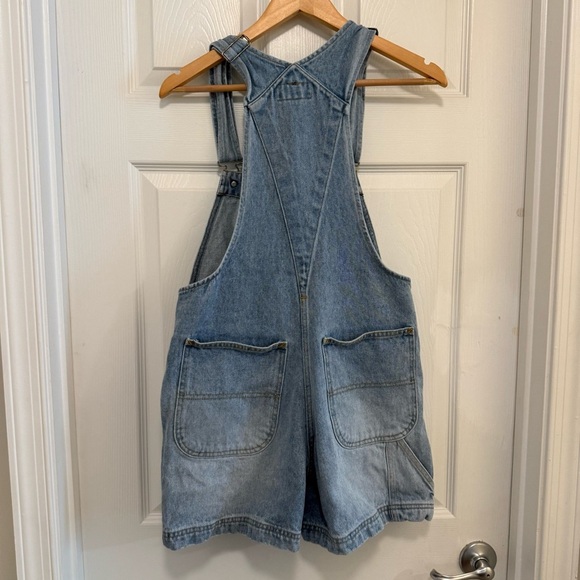 Like New Vintage Polo Jeans Co Ralph Lauren Overall Shorts - Picture 8 of 9